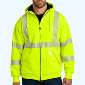 Ansi 107 Class 3 Lined Full Zip Sweatshirt