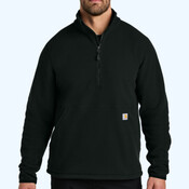 Textured 1/2 Zip Fleece Jacket
