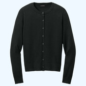 Women's Easy Care Crewneck Cardigan Sweater