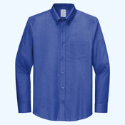 Tall Wrinkle Free Stretch Nailhead Shirt