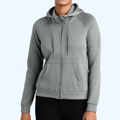 Women's Organic CVC Fleece Full Zip Hoodie