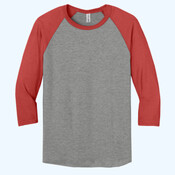 Unisex Premium Blend Combed Ring Spun 3/4 Sleeve Raglan