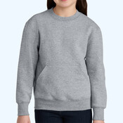 Youth Core Fleece Crewneck Pocket Sweatshirt