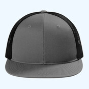 Snapback Flat Bill Trucker Cap