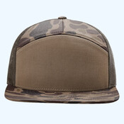 Printed Seven-Panel Trucker Cap