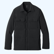 Sashiko Stretch Puffy Shacket