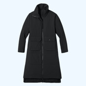 Women's Sashiko Stretch Puffy Long Jacket