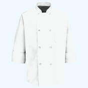Eight Pearl Button Chef Coat