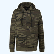 Men's Camo Full-Zip Hooded Sweatshirt