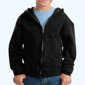 Youth NuBlend ® Full Zip Hooded Sweatshirt