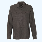 Women's Solid Flannel Shirt