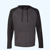 Unisex Yarn-Dyed Hooded Raglan T-Shirt