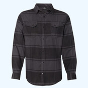 Snap Front Plaid Flannel Shirt