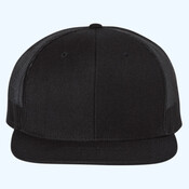 Wool Blend Flat Bill Trucker Cap