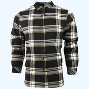 Women's No Pocket Yarn-Dyed Long Sleeve Flannel Shirt