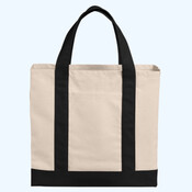 Cotton Canvas Two Tone Tote