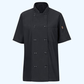 Women's Mimix™ Short Sleeve Chef Coat with OilBlok