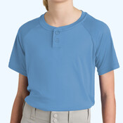 Youth PosiCharge ® Competitor 2 Button Henley